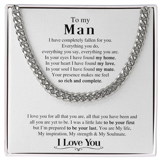 To My Man | Cuban Link Chain | My Everything