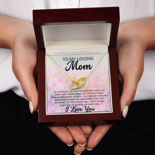 My Loving Mom | You held my hand and wiped my tears, Interlocking Hearts