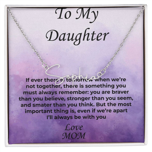 To My Daughter | Name Necklace